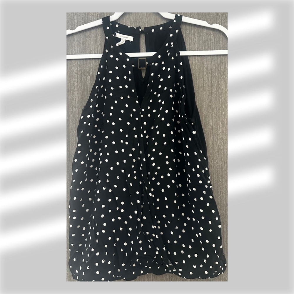 Maurices Tank Top • Pre-owned, no major flaws • Black & White Polka Dot • Size S